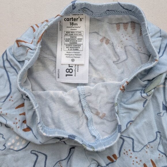 (4/$20) Carter's - Baby 2-Piece Dinosaur PurelySoft Pyjamas - Picture 3 of 8